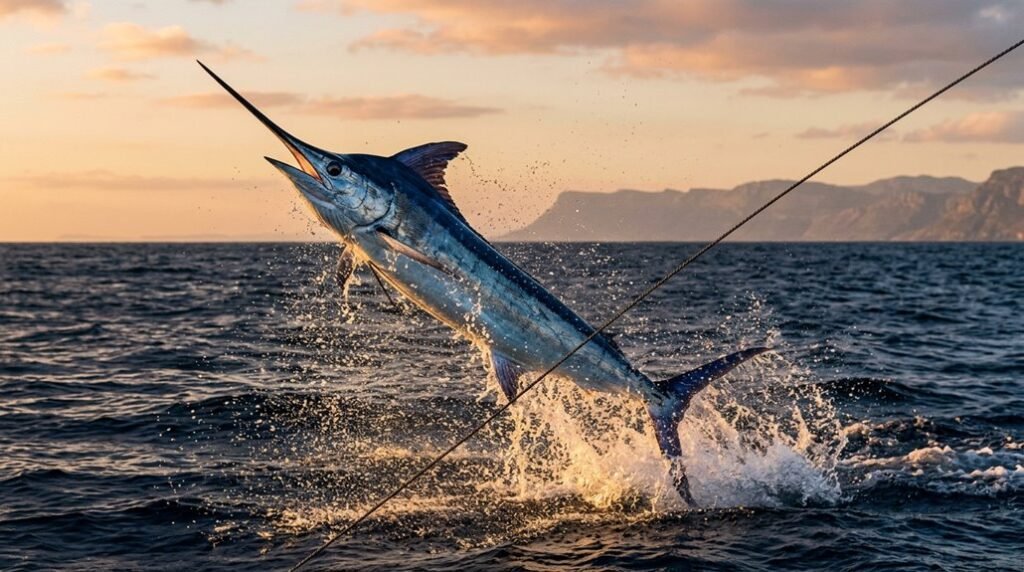 Fighting Giant Marlin: Offshore Angling in South Africa